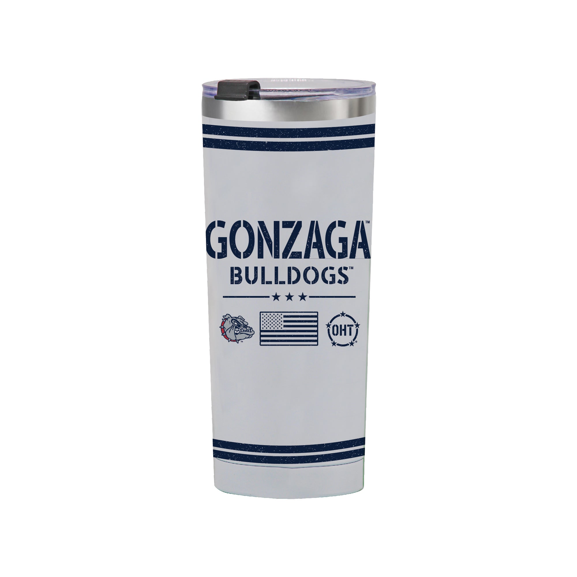 24oz Gonzaga Bulldogs OHT TC Flag Tumbler