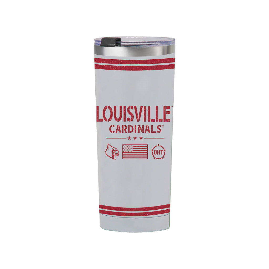 24oz Louisville Cardinals OHT TC Flag Tumbler