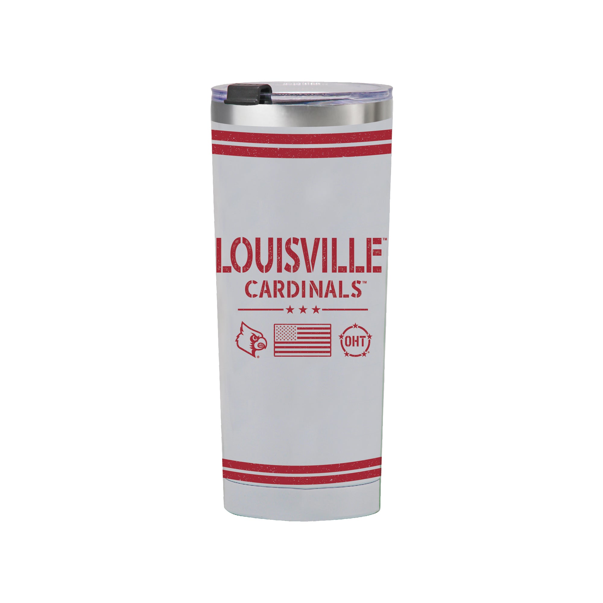 24oz Louisville Cardinals OHT TC Flag Tumbler