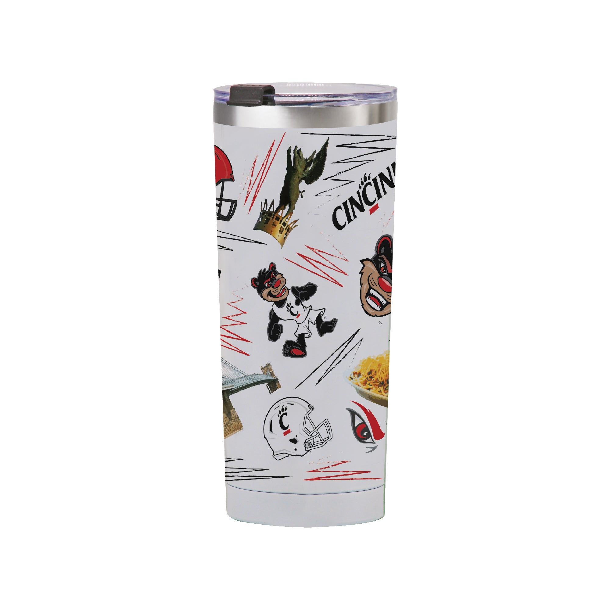 Cincinnati Bearcats 24oz Local Stainless Steel Tumbler