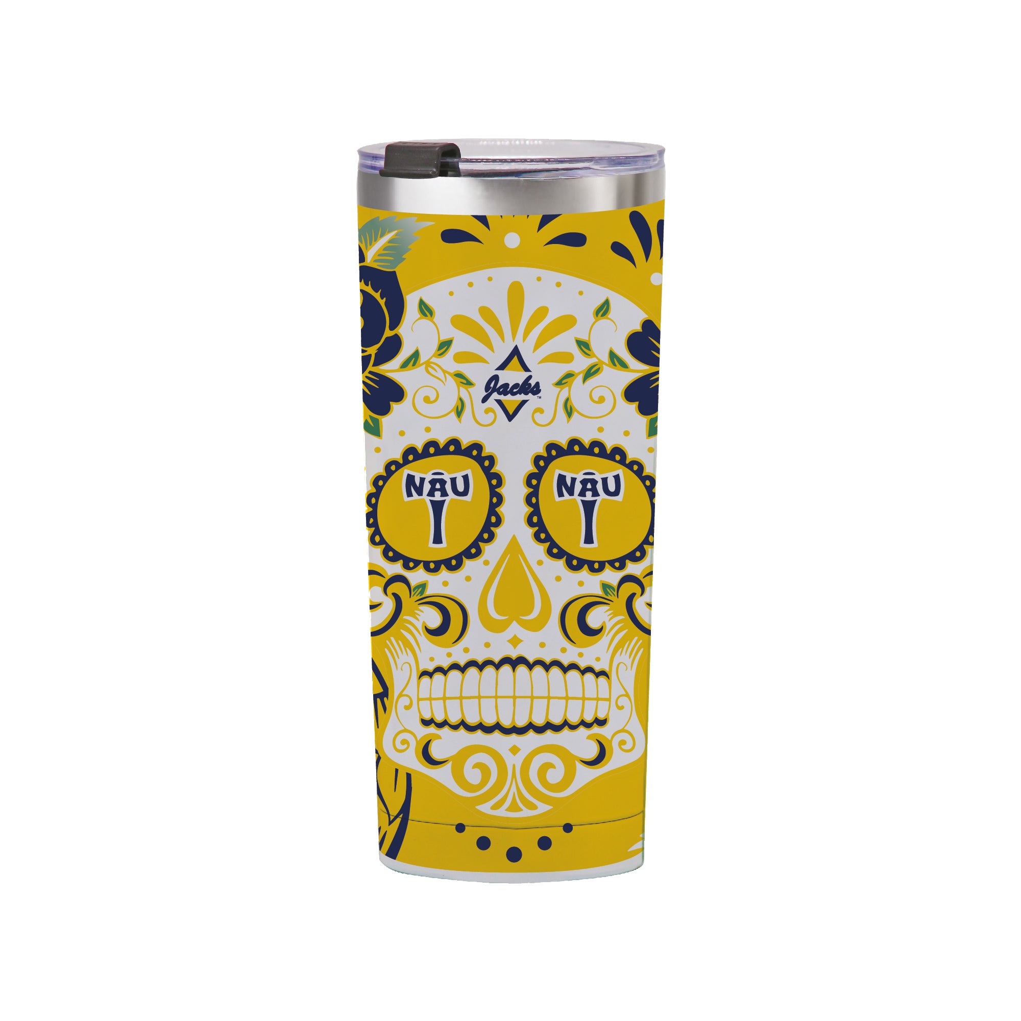 Northern Arizona Lumberjacks 24oz Dia de los Muertos Tumbler