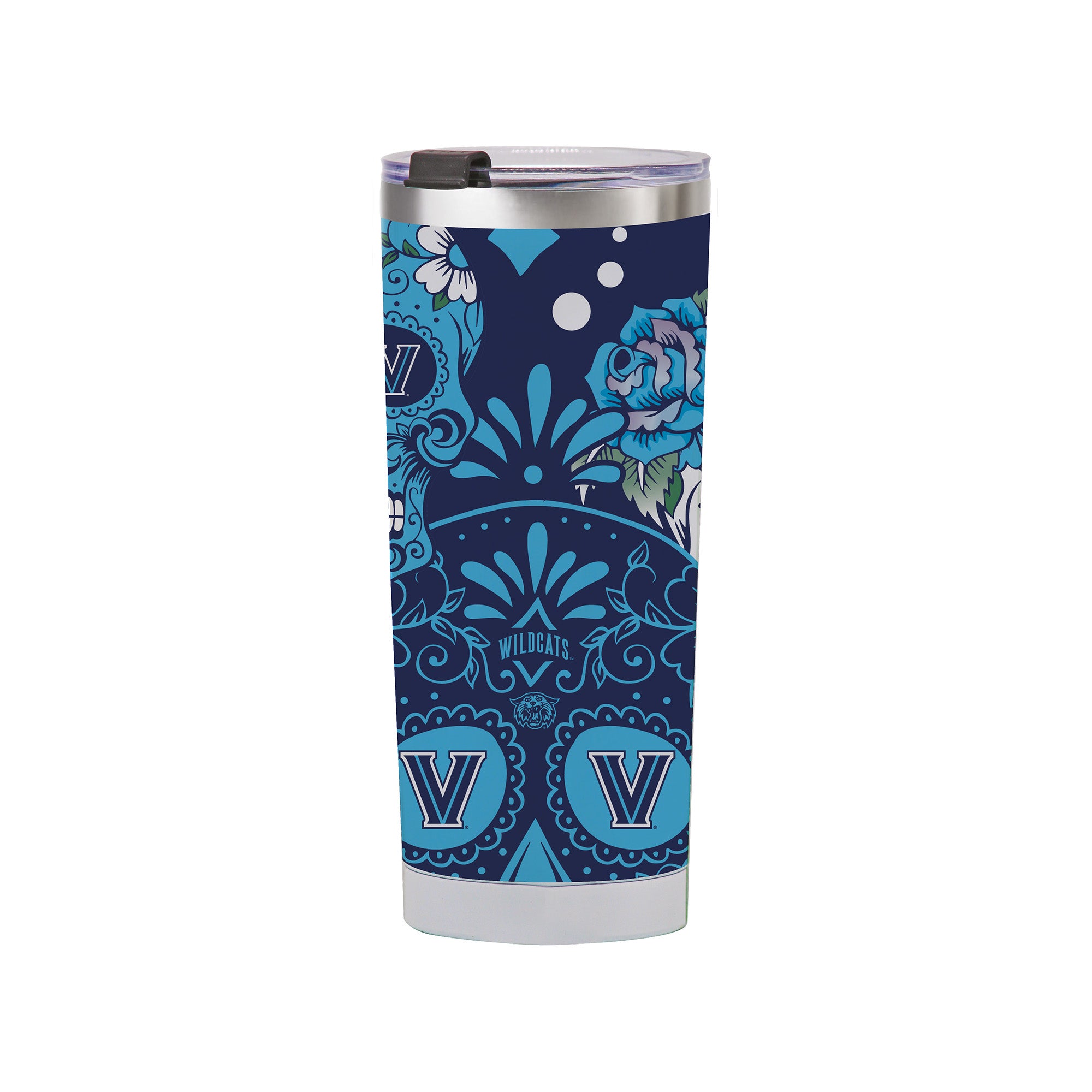 Villanova Wildcats 24oz Dia de los Muertos Tumbler