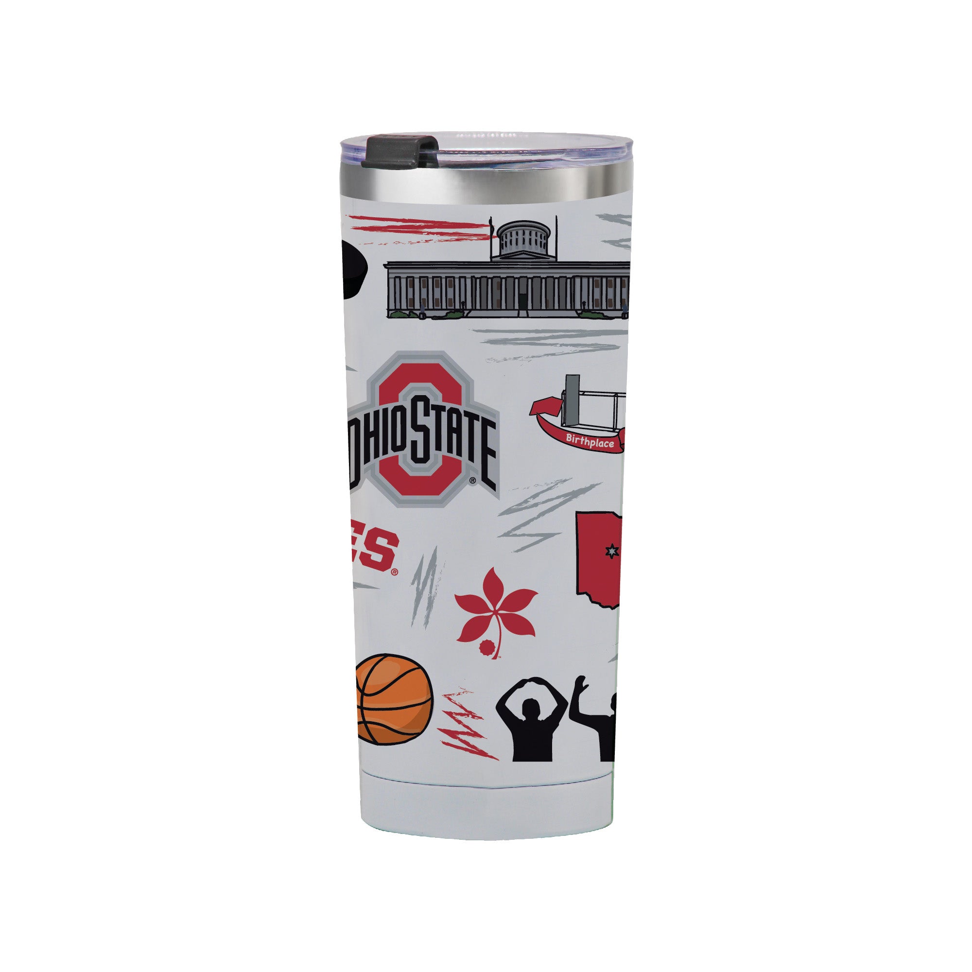 Ohio State Buckeyes 24oz Local Stainless Steel Tumbler