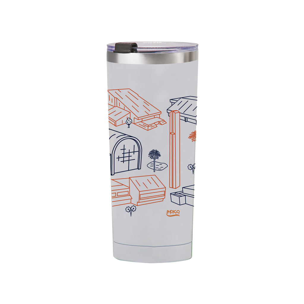Pepperdine Waves 24oz Campus Line Art Tumbler