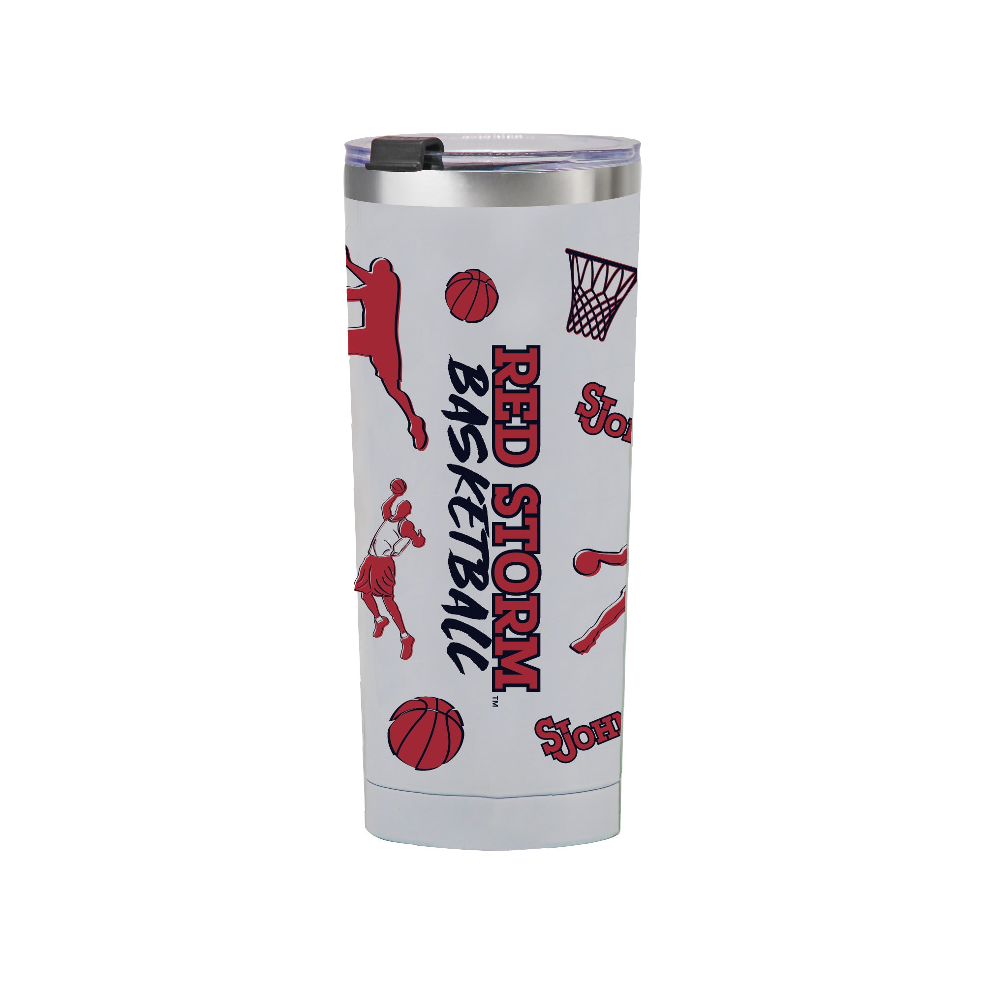 24oz St. Johns Basketball Sketch Tumbler