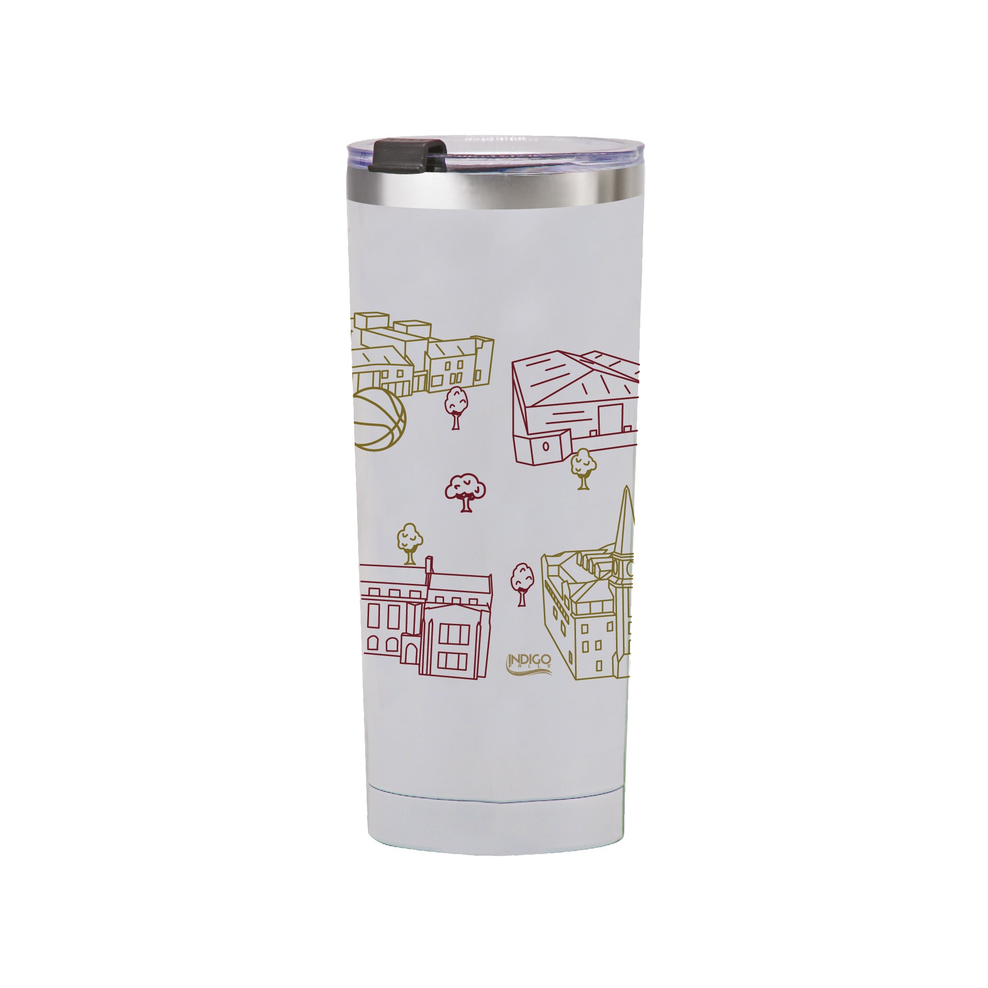 Denver Pioneers 24oz Campus Line Art Tumbler