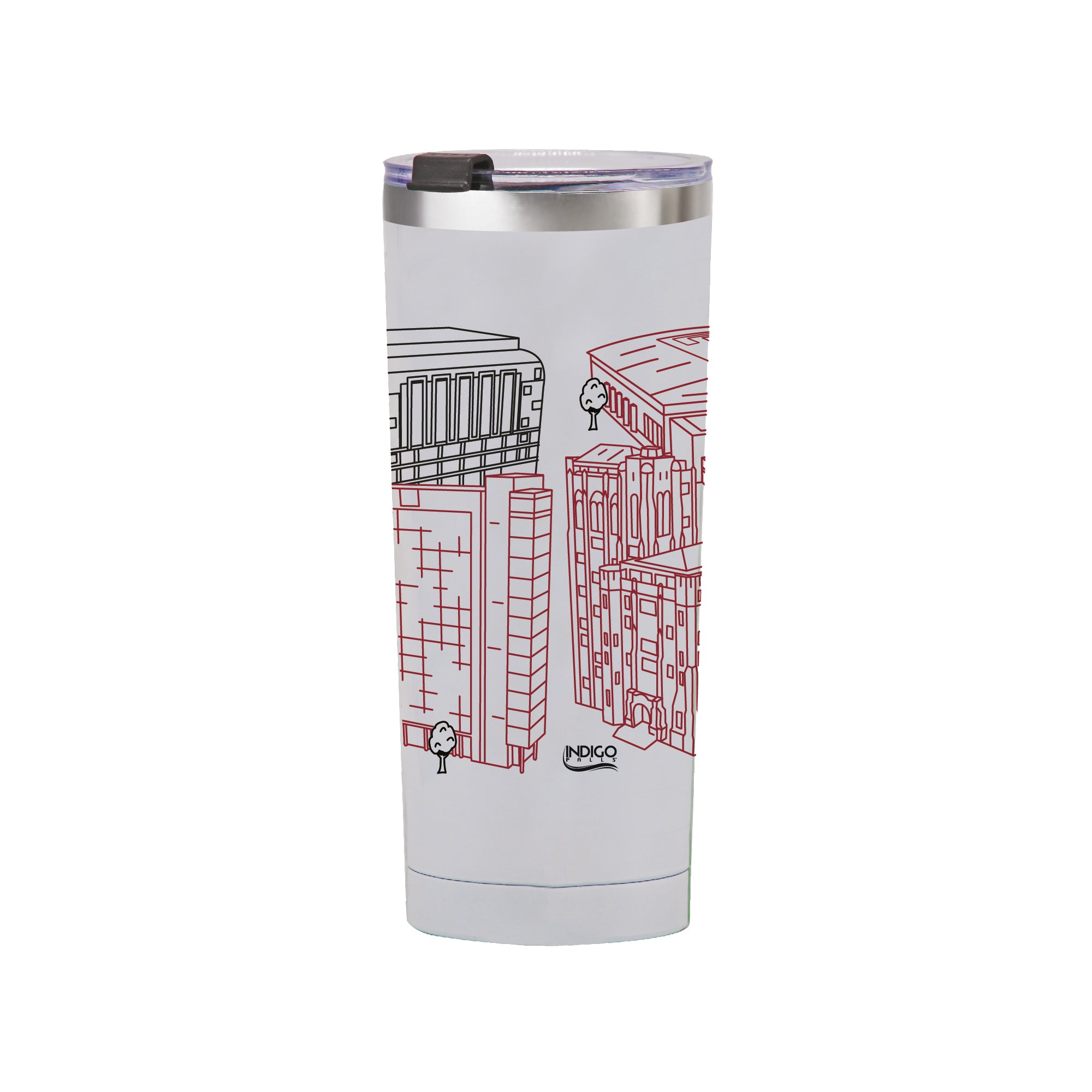 Temple Owls 24oz Campus Line Art Tumbler