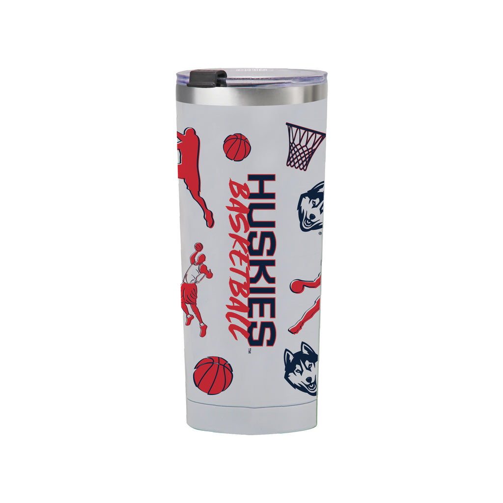 24oz UConn Huskies Basketball Sketch Tumbler
