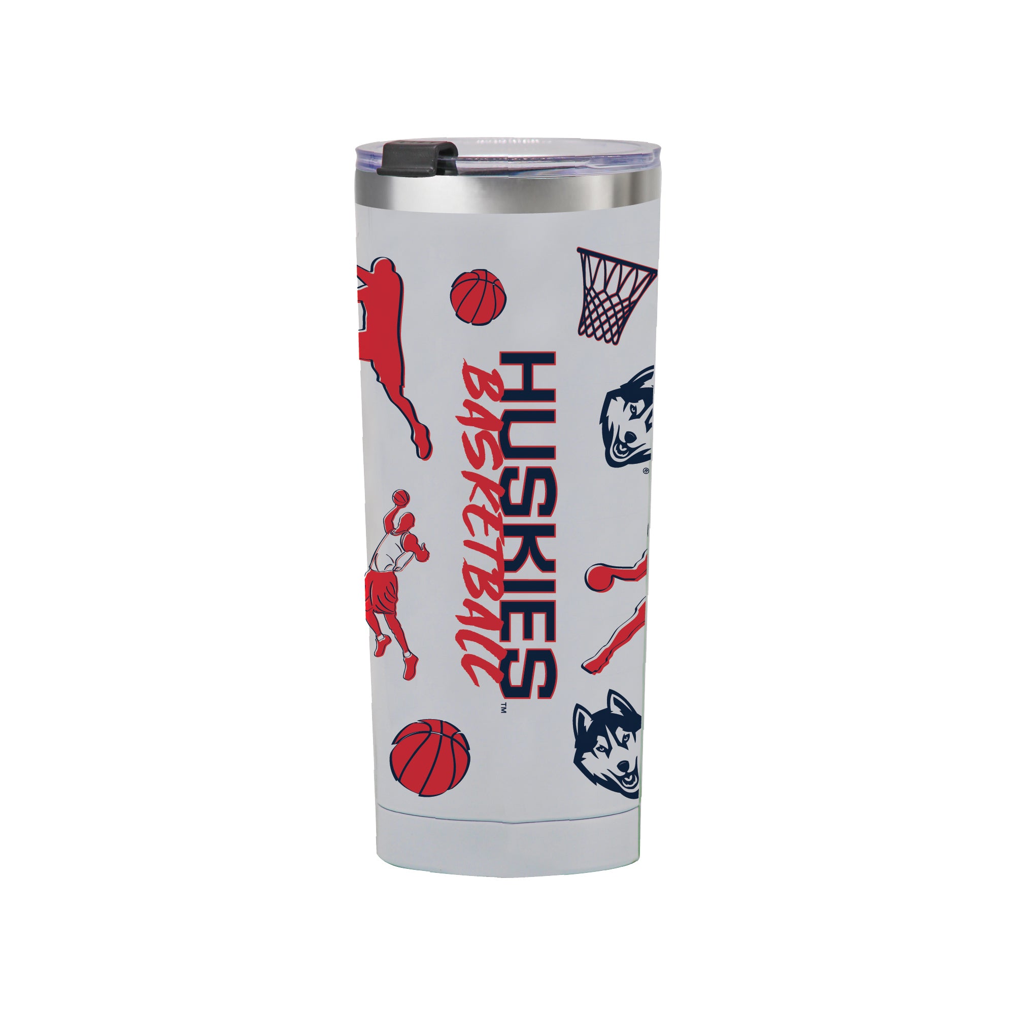24oz UConn Huskies Basketball Sketch Tumbler