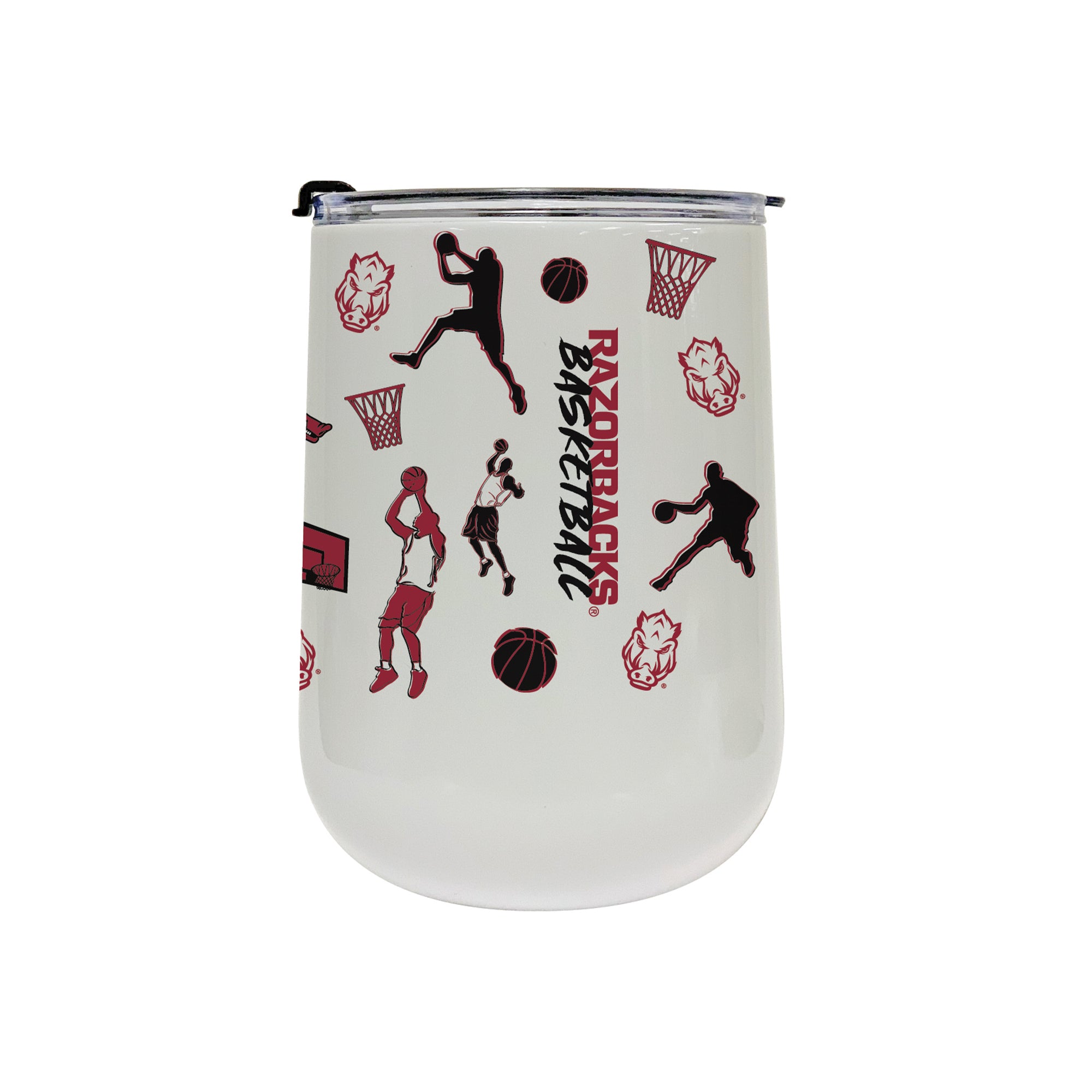 18oz Arkansas Razorbacks Basketball Sketch Stainless Tumbler