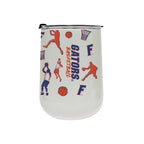 18oz Florida Gators Basketball Sketch Stainless Tumbler