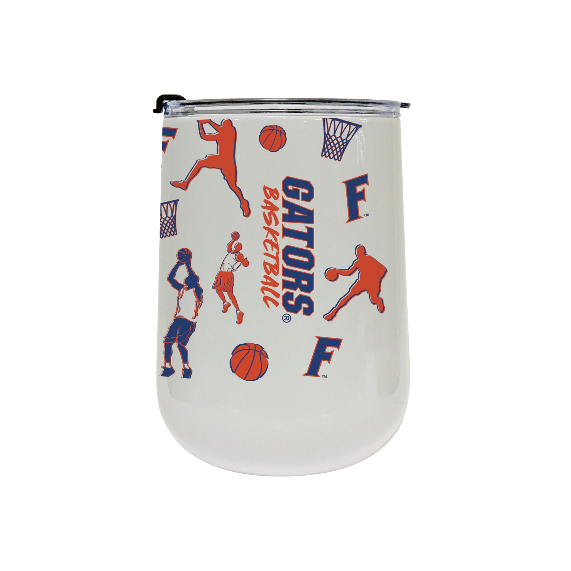 18oz Florida Gators Basketball Sketch Stainless Tumbler
