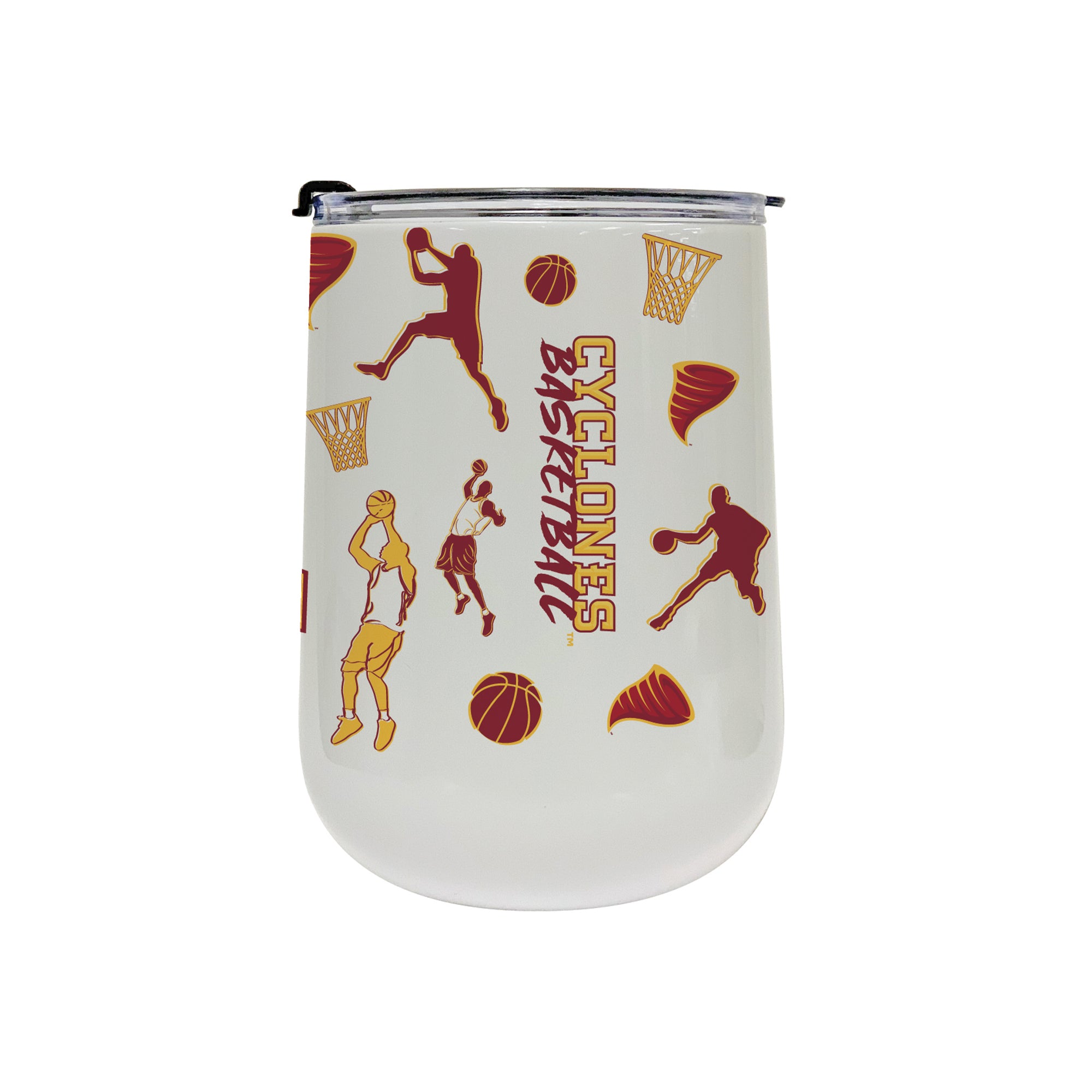 18oz Iowa State Cyclones Basketball Sketch Stainless Tumbler