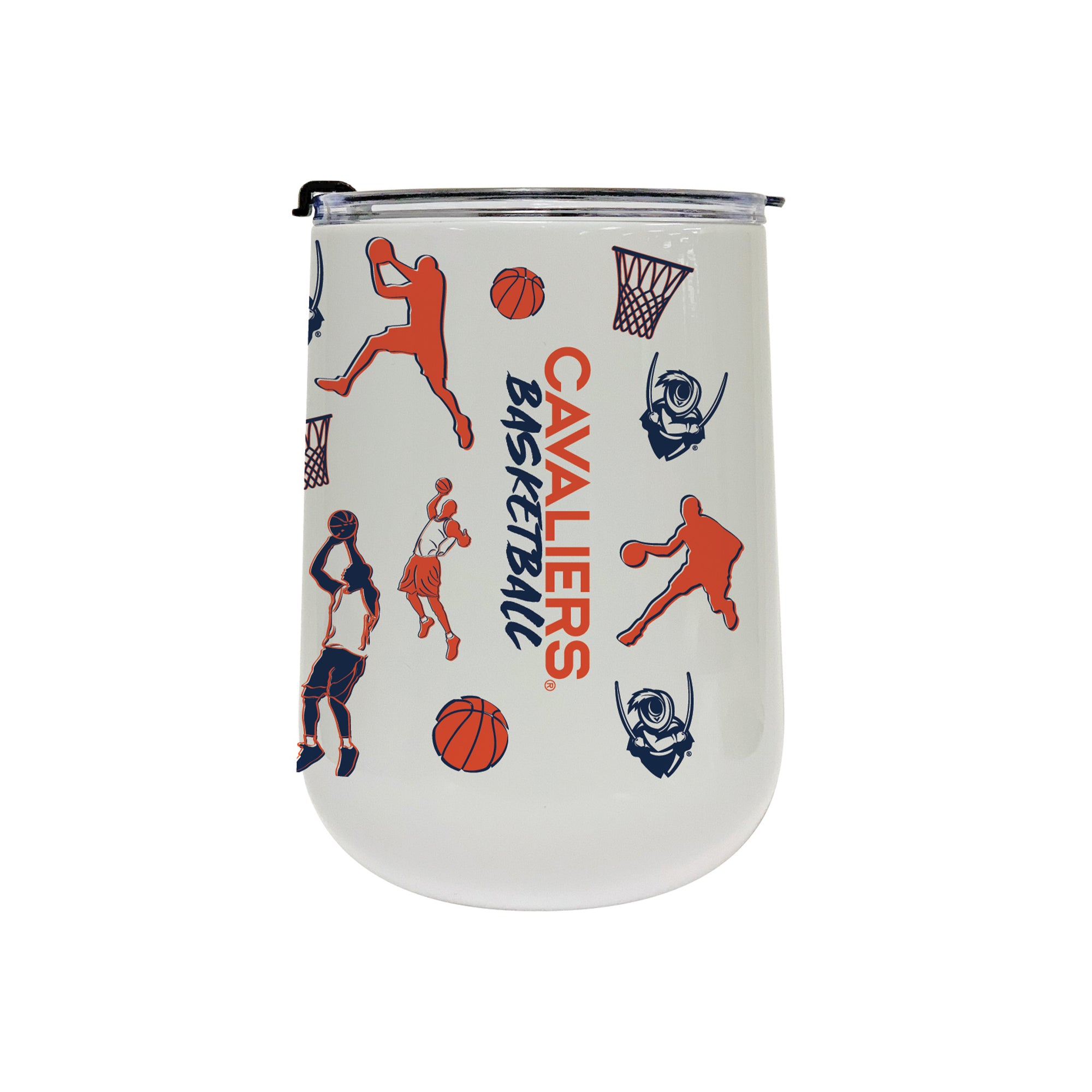 18oz Virginia Cavaliers Basketball Sketch Stainless Tumbler