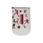 18oz Louisville Cardinals Basketball Sketch Stainless Tumbler