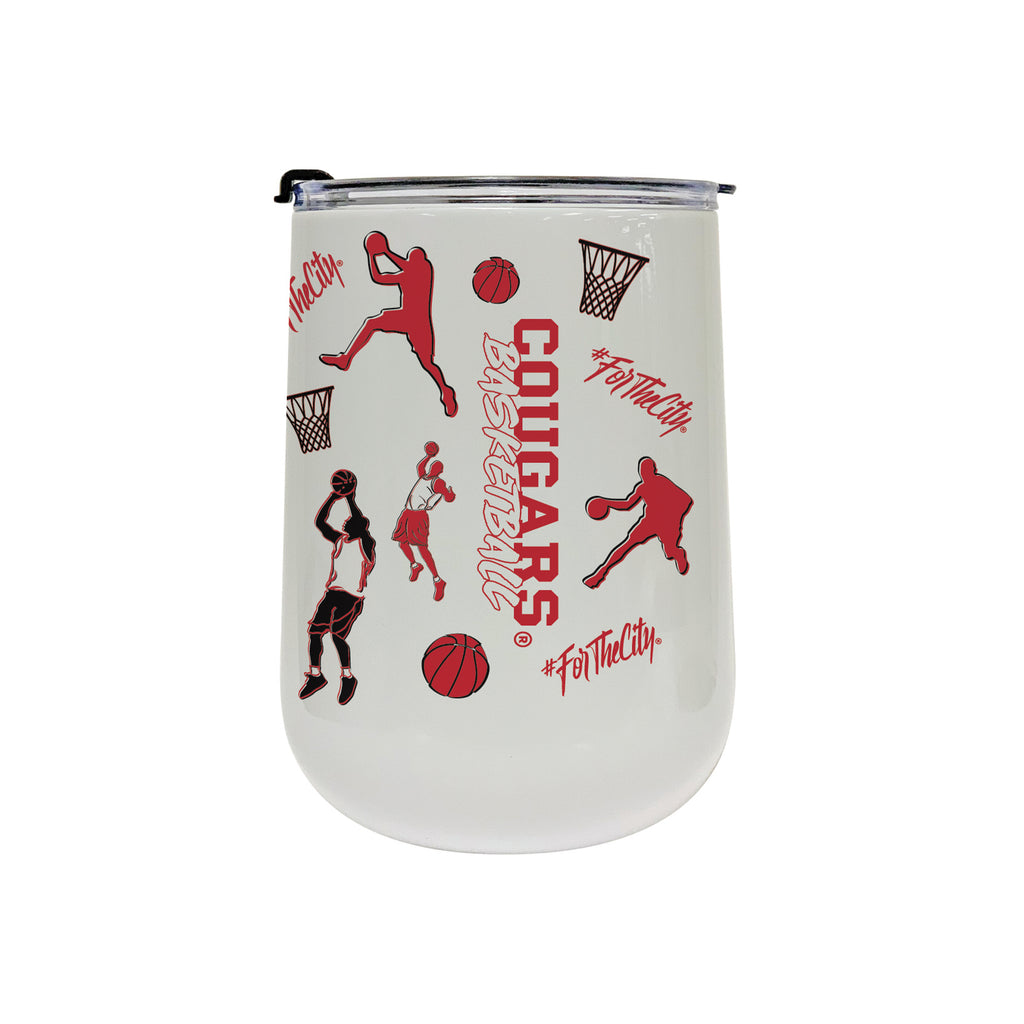 18oz Houston Cougars Basketball Sketch Stainless Tumbler