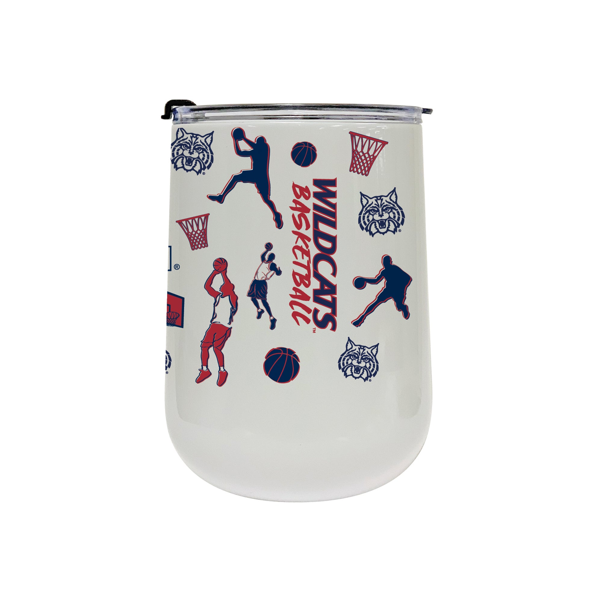 18oz Arizona Wildcats Basketball Sketch Stainless Tumbler