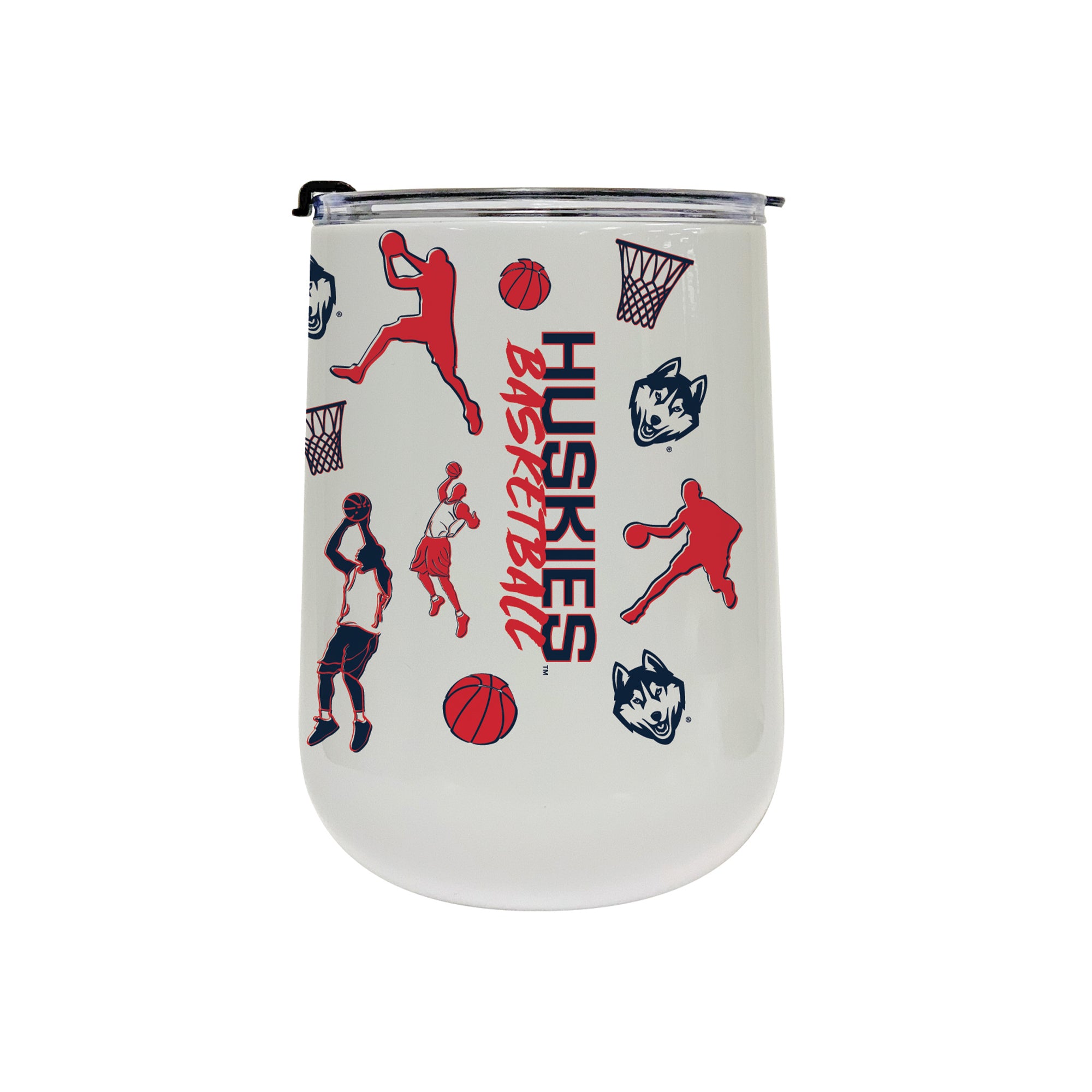 18oz UConn Huskies Basketball Sketch Stainless Tumbler