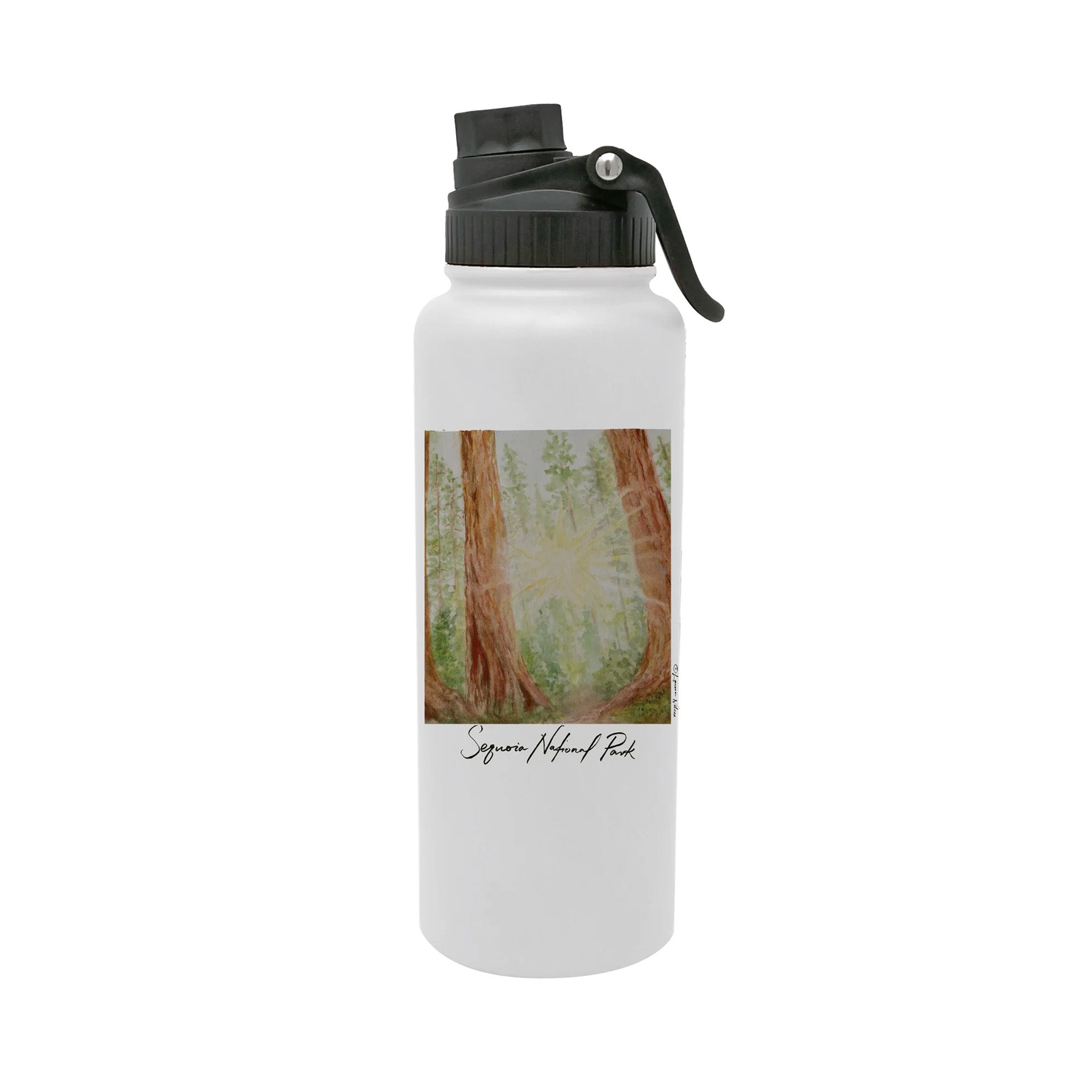 Sequoia National Park 34oz Aqua Bottle by Laura Wilcox