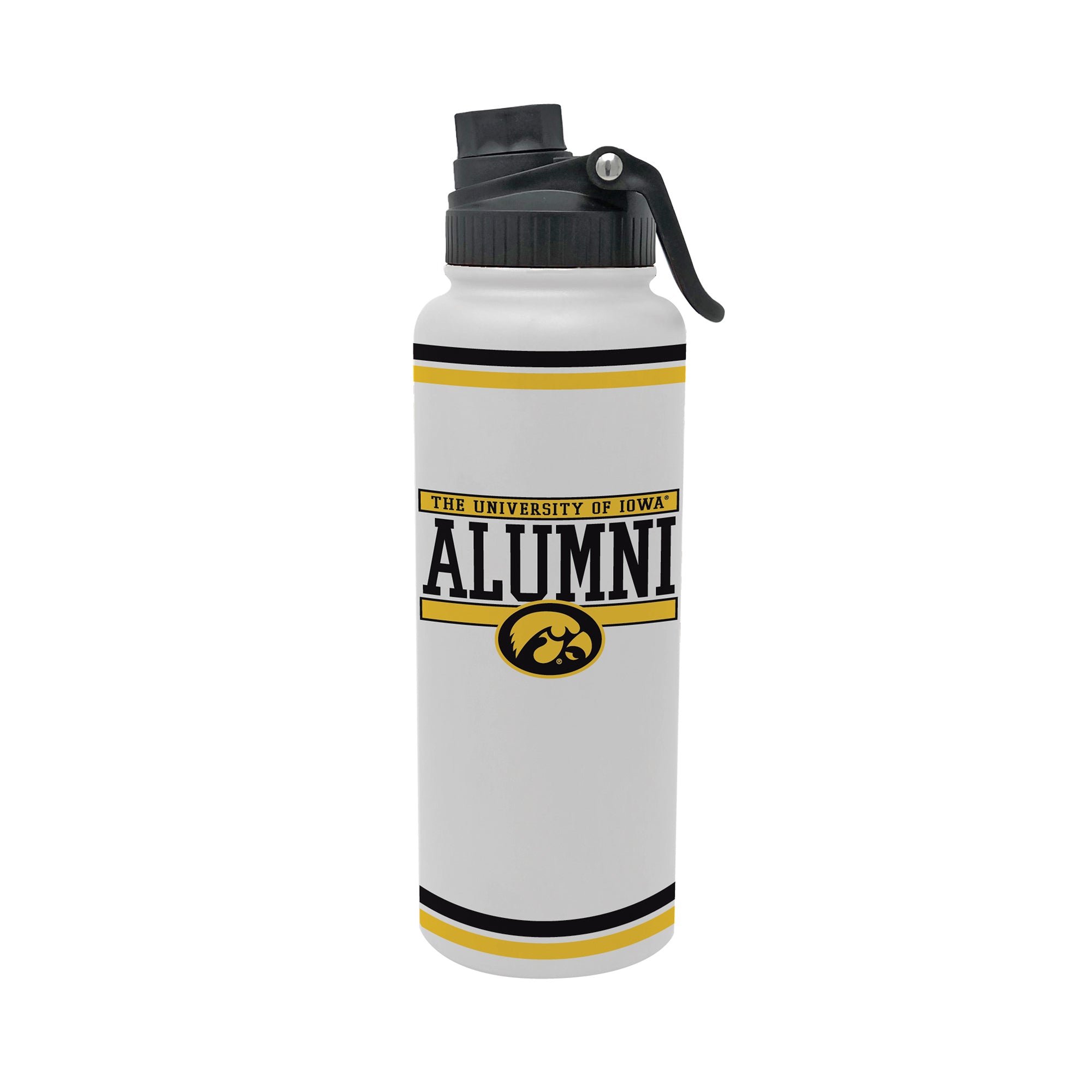 34oz Iowa Hawkeyes Alumni Aqua Bottle