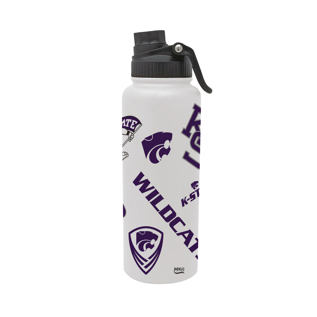 K-State Wildcats 34oz Stainless Steel Medley Aqua Bottle
