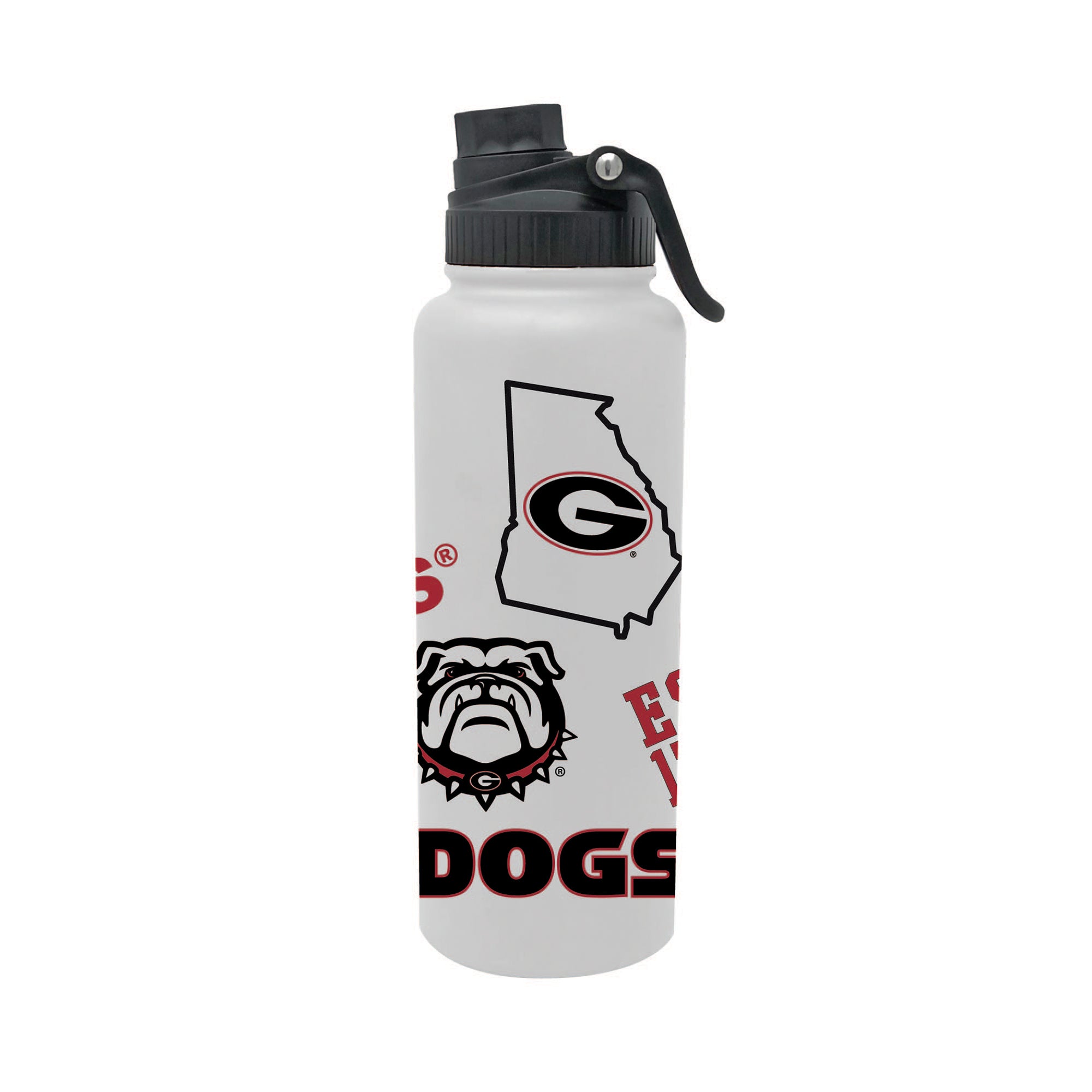 Georgia Bulldogs 34oz Stainless Steel Medley Aqua Bottle