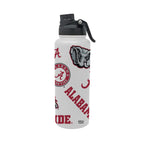 Alabama Crimson Tide 34oz Stainless Steel Medley Aqua Bottle