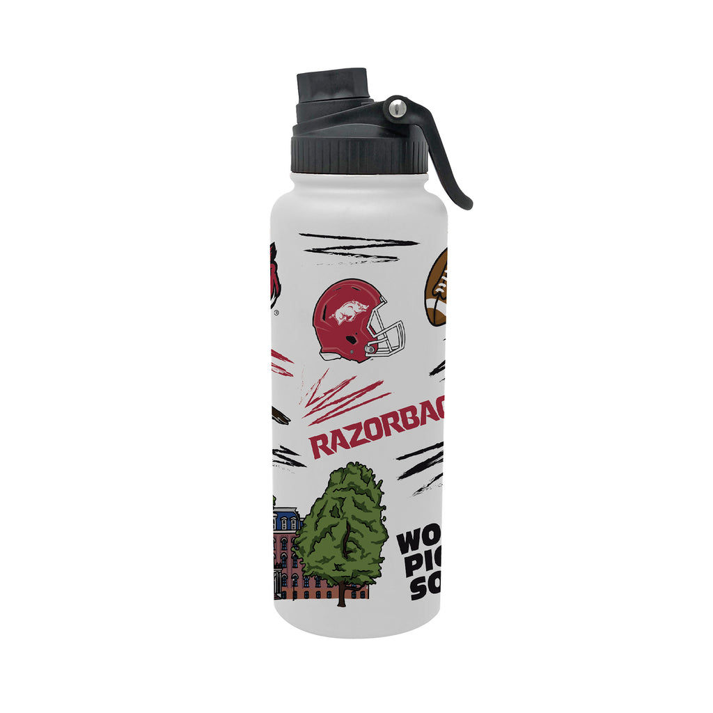 34oz Arkansas Razorbacks Local Aqua Bottle