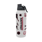 34oz Arkansas Razorbacks Basketball Sketch Aqua Bottle
