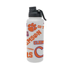 Clemson Tigers 34oz Stainless Steel Medley Aqua Bottle