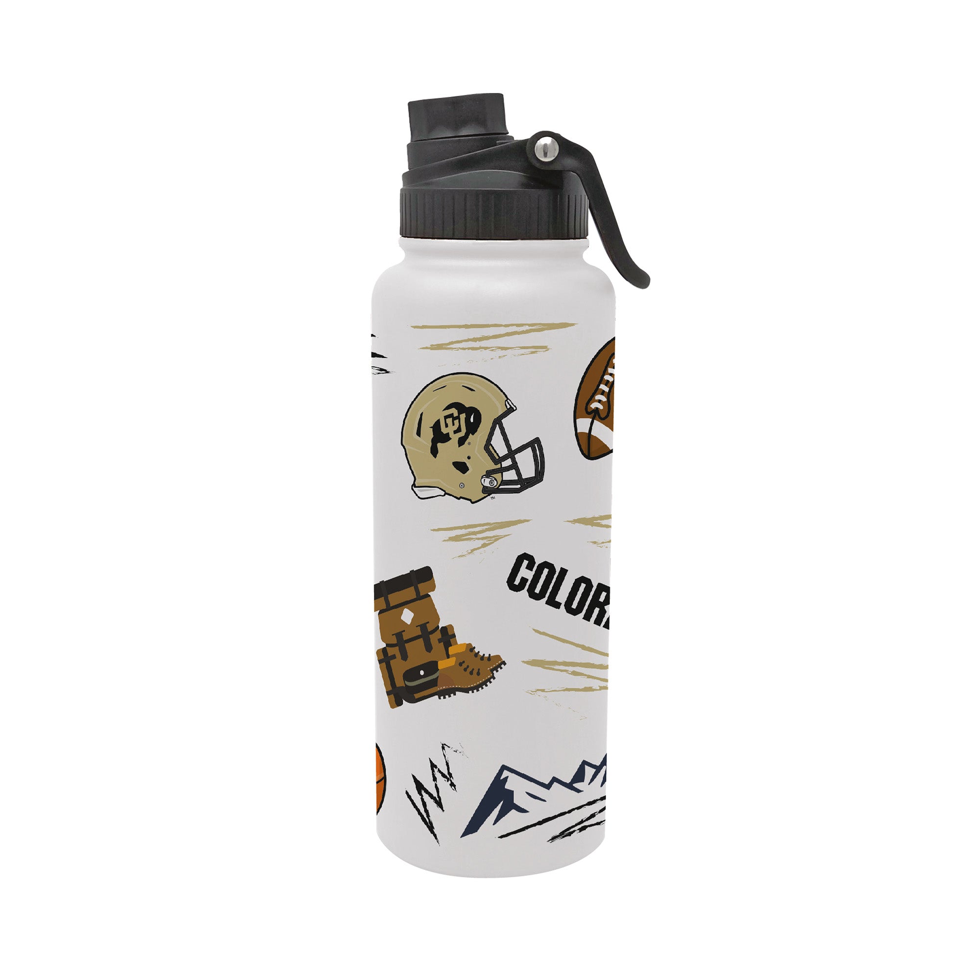 34oz Colorado Buffaloes Local Aqua Bottle