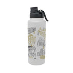 Colorado Buffaloes 34oz Campus Line Art Aqua Bottle