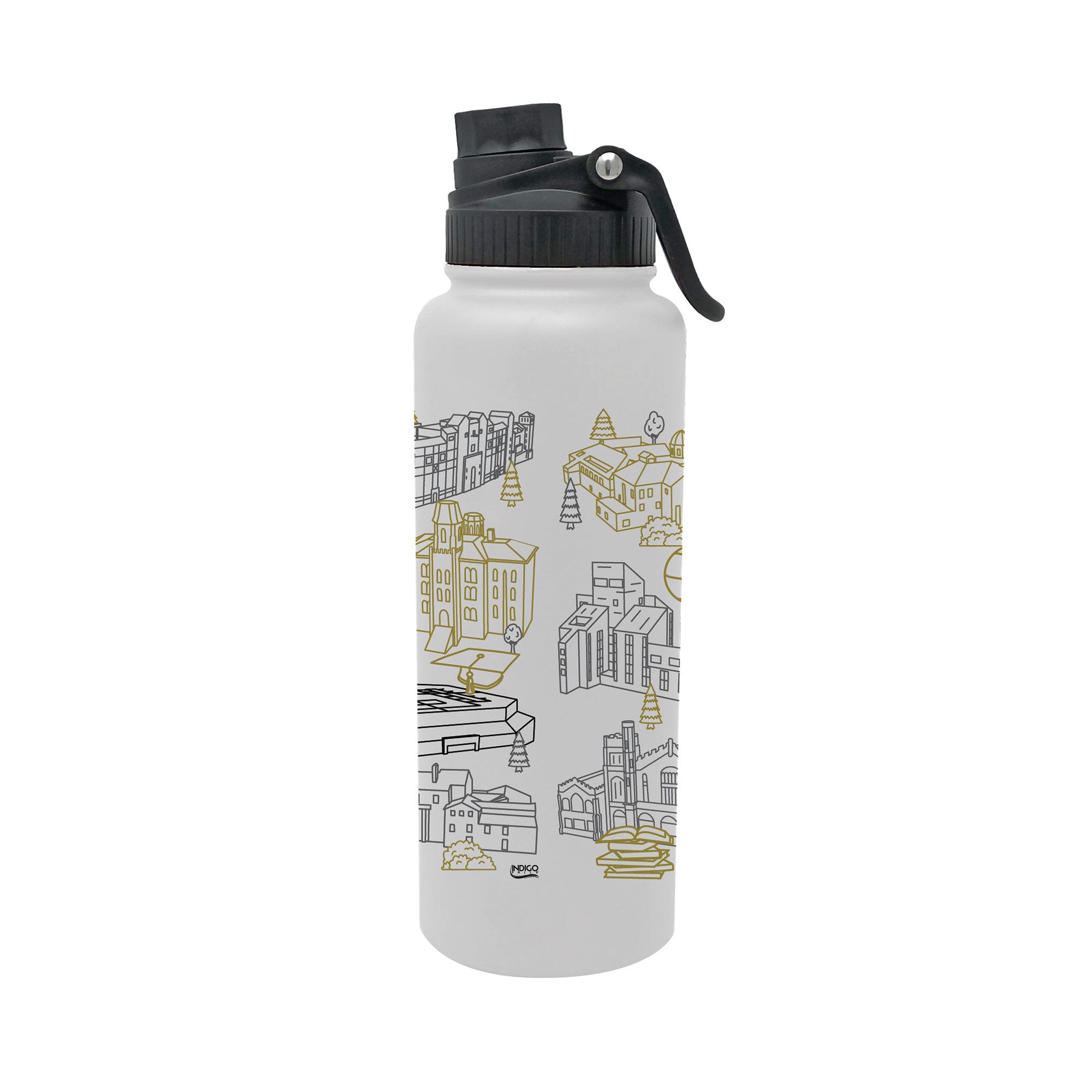Colorado Buffaloes 34oz Campus Line Art Aqua Bottle