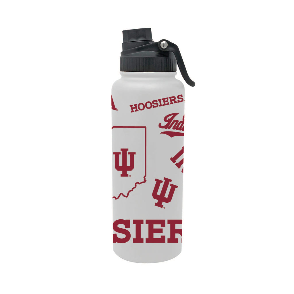 Indiana Hoosiers 34oz Stainless Steel Medley Aqua Bottle