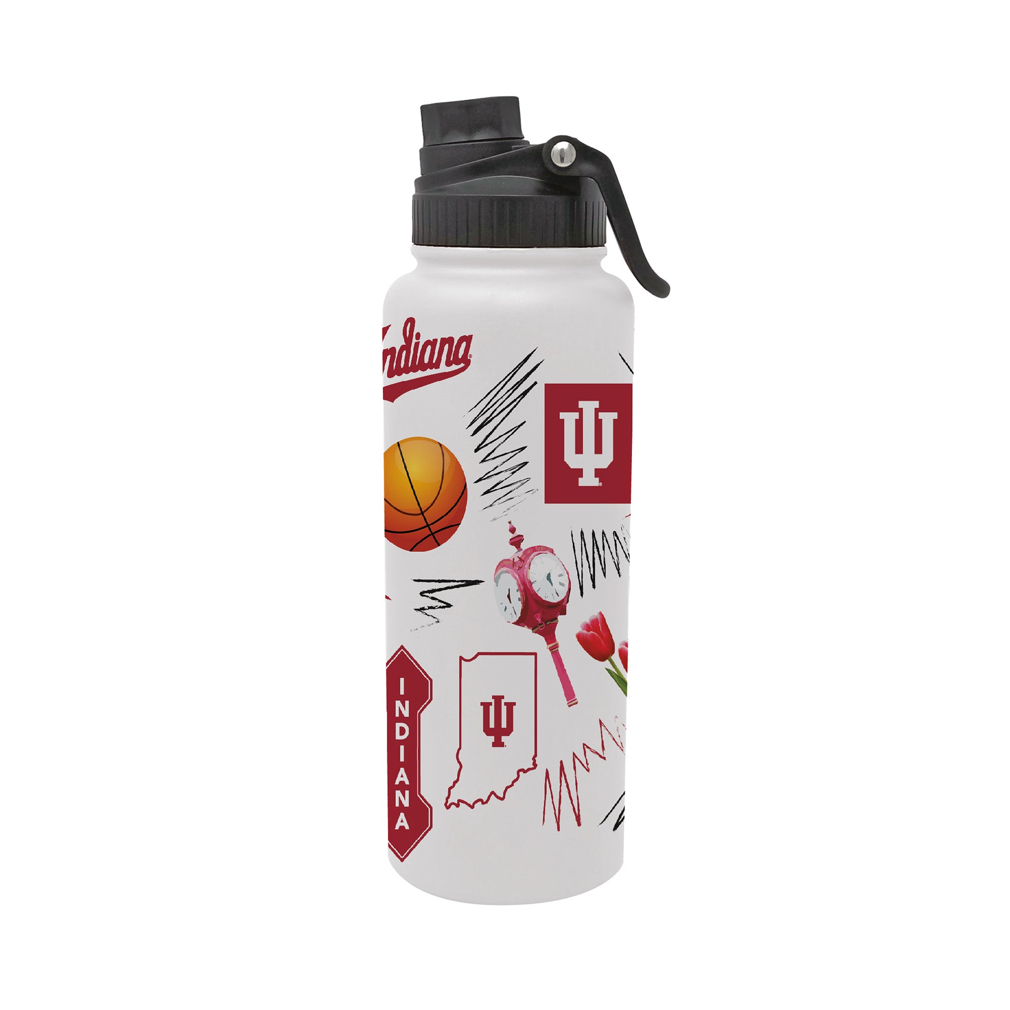 34oz Indiana Hoosiers Local Aqua Bottle