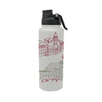 Indiana Hoosiers 34oz Campus Line Art Aqua Bottle