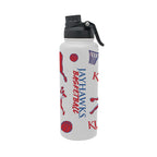 34oz Kansas Jayhawks Basketball Sketch Aqua Bottle