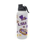 LSU Tigers 34oz Stainless Steel Medley Aqua Bottle