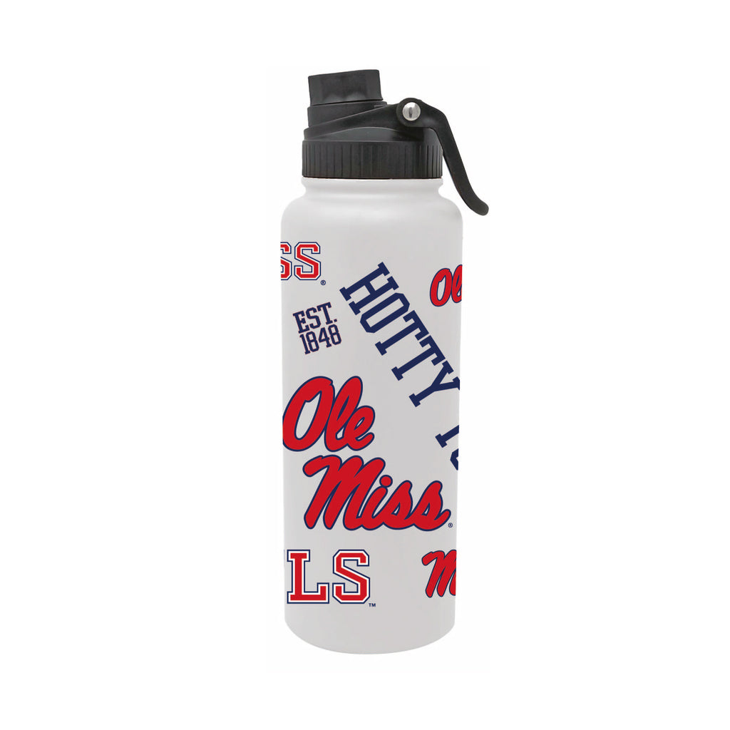 Ole Miss Rebels 34oz Stainless Steel Medley Aqua Bottle