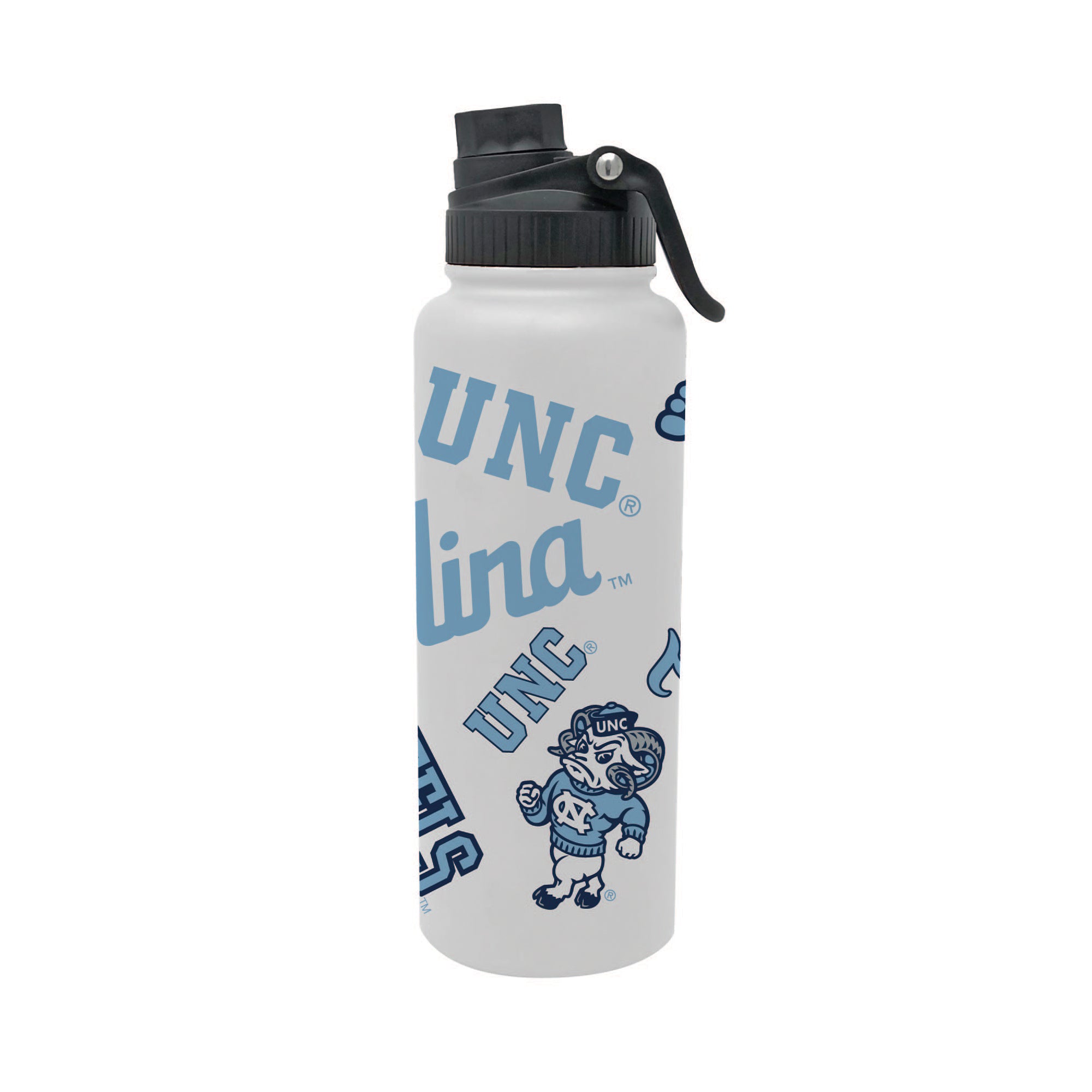 North Carolina Tar Heels 34oz Stainless Steel Medley Aqua Bottle
