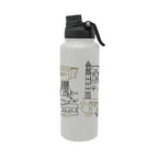 Purdue Boilermakers 34oz Campus Line Art Aqua Bottle