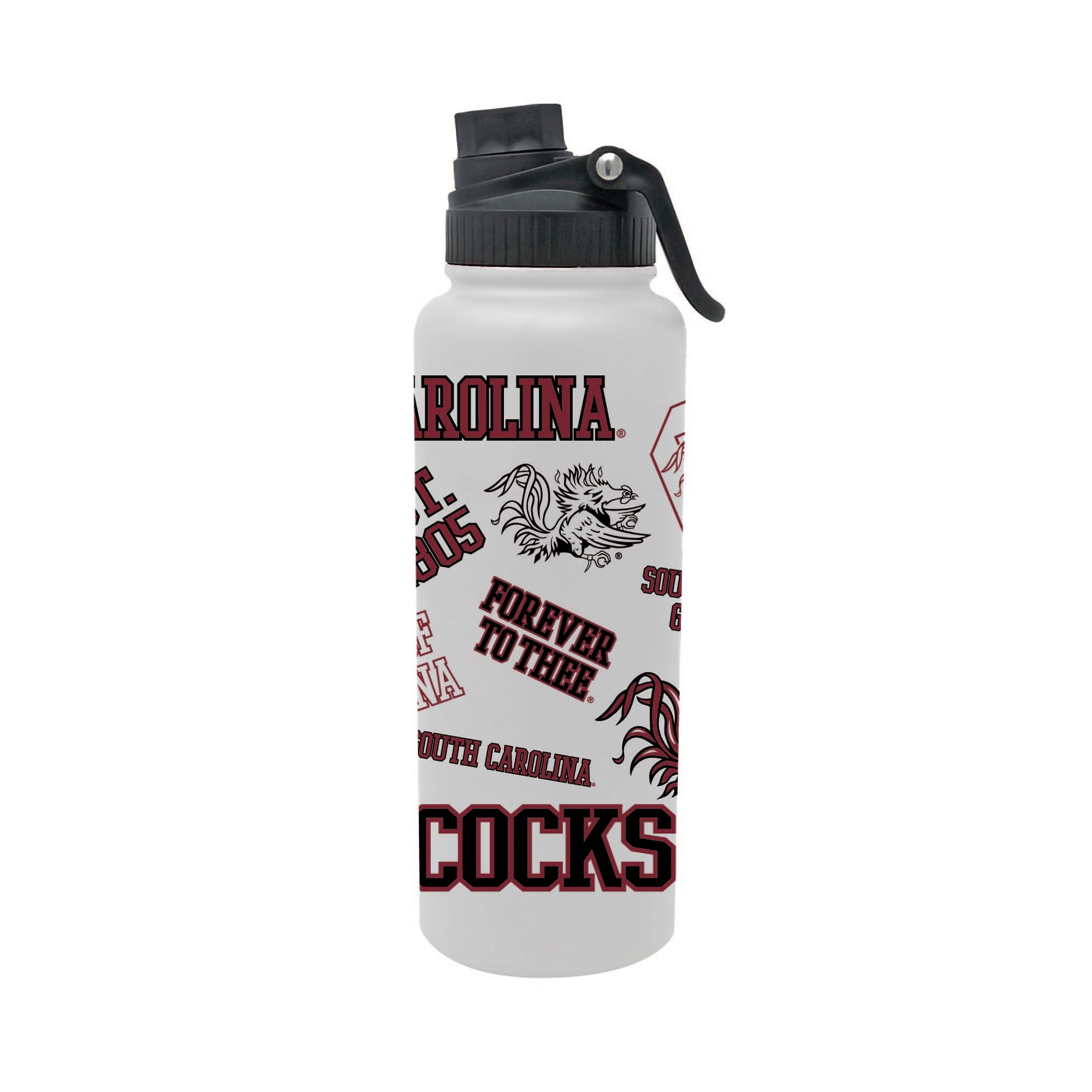 South Carolina Gamecocks 34oz Stainless Steel Medley Aqua Bottle