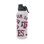 Texas A&M Aggies 34oz Stainless Steel Medley Aqua Bottle