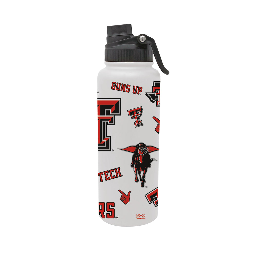 Texas Tech Red Raiders 34oz Stainless Steel Medley Aqua Bottle
