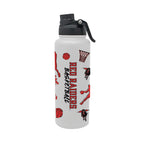 34oz Texas Tech Red Raiders Basketball Sketch Aqua Bottle