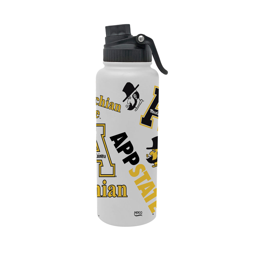 App State Mountaineers 34oz Stainless Steel Medley Aqua Bottle
