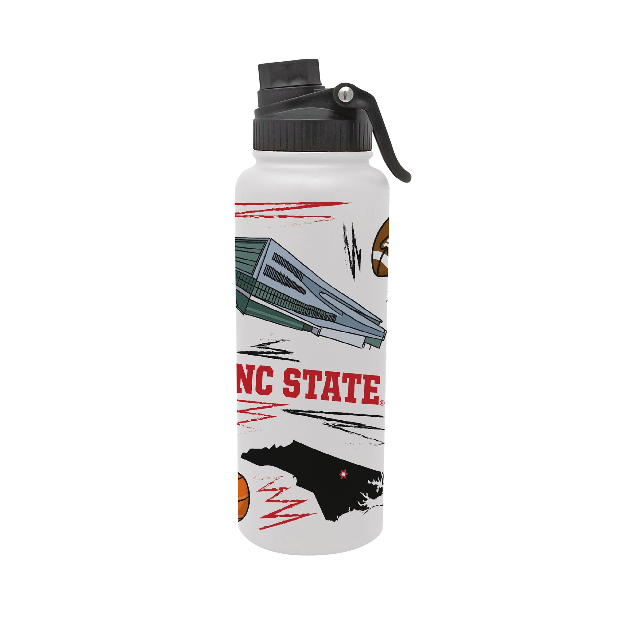 34oz NC State Wolfpack Local Aqua Bottle