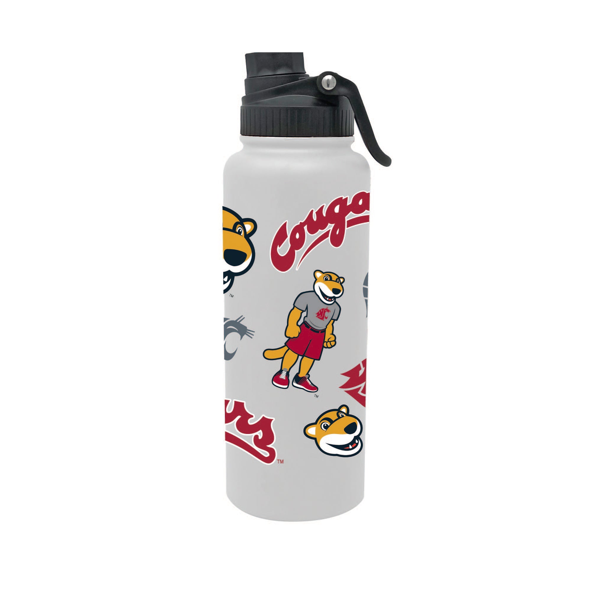 Washington State Cougars 34oz Stainless Steel Medley Aqua Bottle