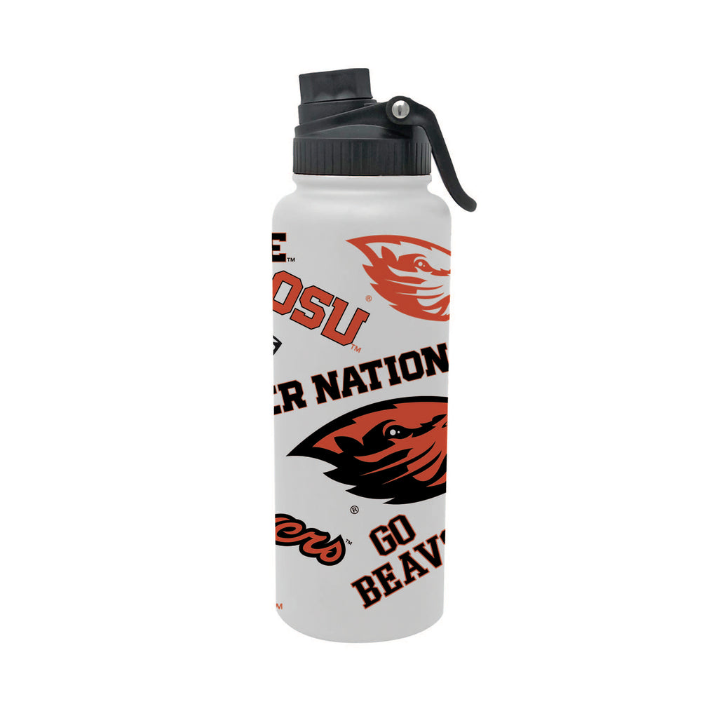 Oregon State Beavers 34oz Stainless Steel Medley Aqua Bottle