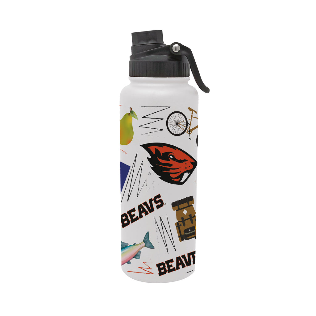 34oz Oregon State Beavers Local Aqua Bottle